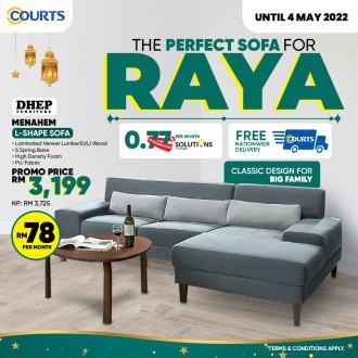 COURTS Hari Raya Sofa Promotion (valid until 4 May 2022)
