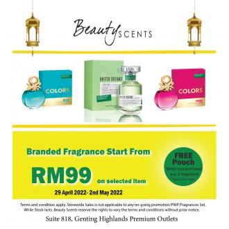 Beauty Scents Weekend Sale at Genting Highlands Premium Outlets (29 April 2022 - 2 May 2022)