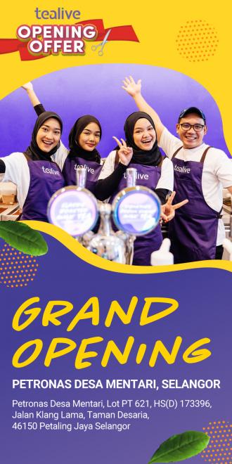 Tealive Petronas Desa Mentari Opening Promotion (26 April 2022 - 2 May 2022)