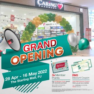 Caring Pharmacy The Starling Mall Opening Promotion (28 April 2022 - 16 May 2022)