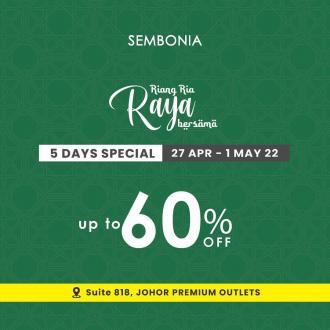 Sembonia Raya Sale Up To 60% OFF at Johor Premium Outlets (27 April 2022 - 1 May 2022)
