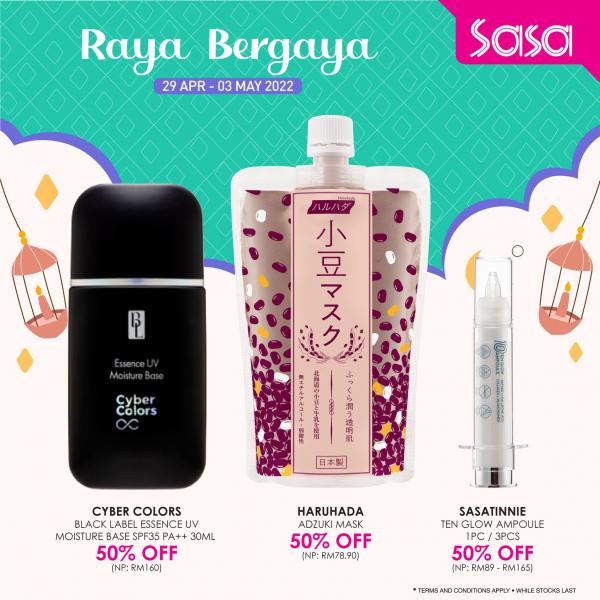 SaSa Raya Bergaya Sale Up To 50% OFF (29 April 2022 - 3 May 2022)