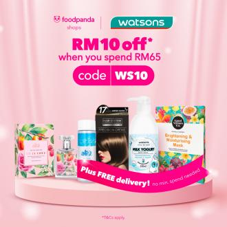 Watsons FoodPanda RM10 OFF Promo Code Promotion (1 May 2022 - 31 May 2022)