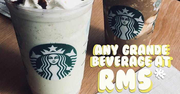 Starbucks Malaysia Get Any Grande Beverage @ RM5 (2 July 2018)