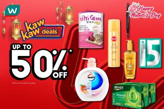 Watsons Kaw Kaw Deals Sale Up To 50% OFF (5 May 2022 - 9 May 2022)