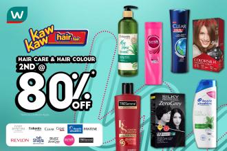 Watsons Hair Care & Hair Colour Sale 2nd @ 80% OFF (12 May 2022 - 16 May 2022)