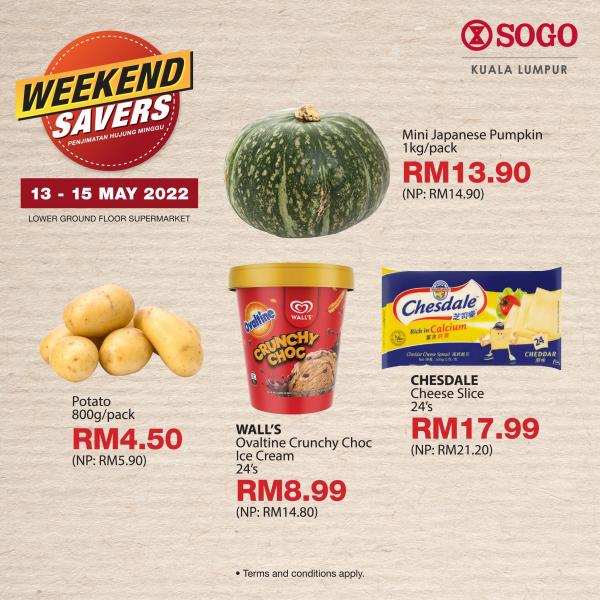 SOGO Kuala Lumpur Supermarket Weekend Savers Promotion (13 May 2022 - 15 May 2022)