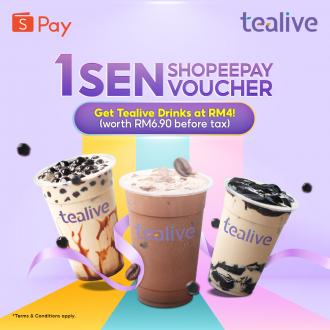 Tealive ShopeePay Drink @ RM4 Promotion