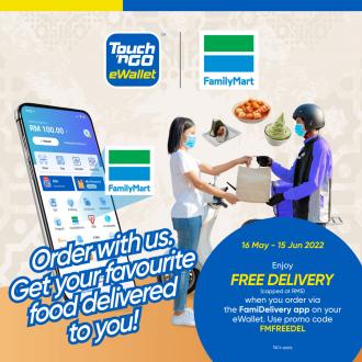 FamilyMart FREE Delivery Promotion With Touch 'n Go eWallet (16 May 2022 - 15 June 2022)