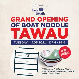 Boat Noodle Tawau Opening Promotion (17 May 2022)