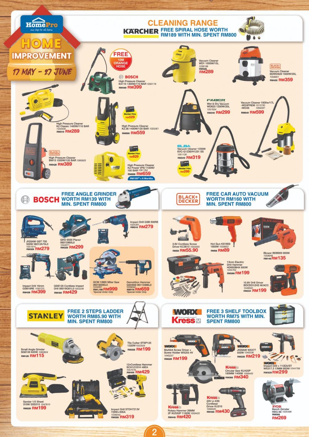 HomePro Home Improvement Promotion Catalogue (17 May 2022 - 27 June 2022)