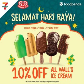7 Eleven FoodPanda Wall's Ice Cream 10% OFF Promotion (9 May 2022 - 22 May 2022)
