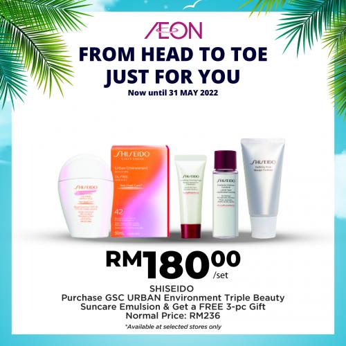 AEON Summer Fun Beauty Essentials Promotion (valid until 31 May 2022)