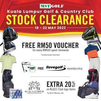 MST Golf KLGCC Stock Clearance Sale (18 May 2022 - 22 May 2022)