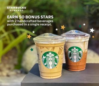 Starbucks Rewards Earn 50 Bonus Stars Promotion (19 May 2022 & 26 May 2022)