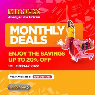 MR DIY Online May Monthly Deals Promotion Up To 20% OFF (1 May 2022 - 31 May 2022)