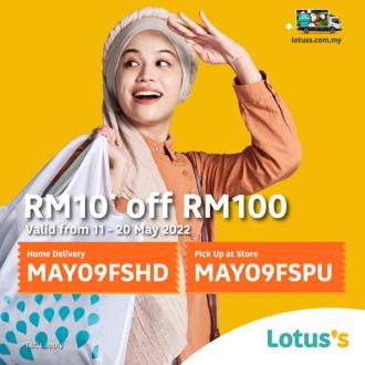 Tesco / Lotus's Online RM10 OFF Promo Code Promotion (11 May 2022 - 20 May 2022)