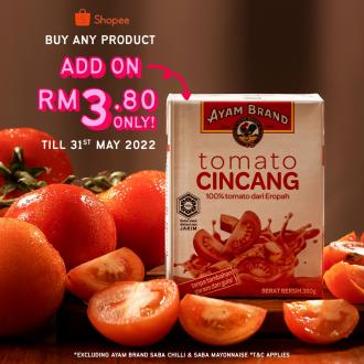 Ayam Brand Shopee Add On Promotion (valid until 31 May 2022)