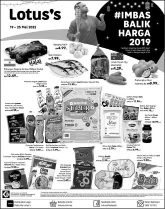 Tesco / Lotus's Imbas Balik Harga 2019 Press Ads Promotion (19 May 2022 - 25 May 2022)