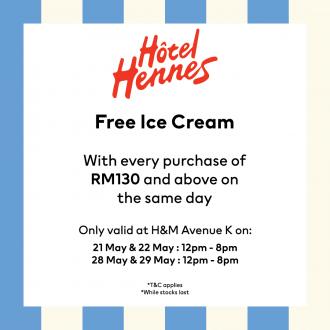H&M Home Avenue K FREE Ice Cream Promotion (21 May 2022 - 29 May 2022)