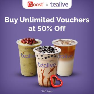 Tealive Boost Vouchers At 50% OFF Promotion