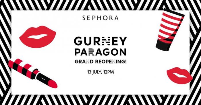 Sephora Gurney Paragon Grand Reopening FREE RM50 Gift Voucher