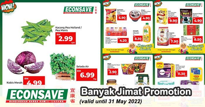 Econsave Banyak Jimat Promotion (valid until 31 May 2022)