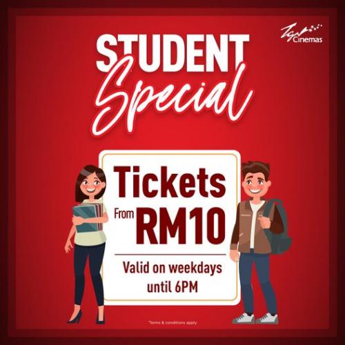 TGV Student Promotion Tickets from RM10