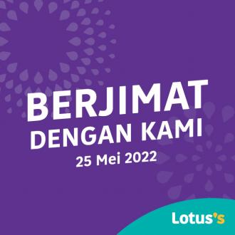 Tesco / Lotus's Berjimat Dengan Kami Promotion published on 25 May 2022
