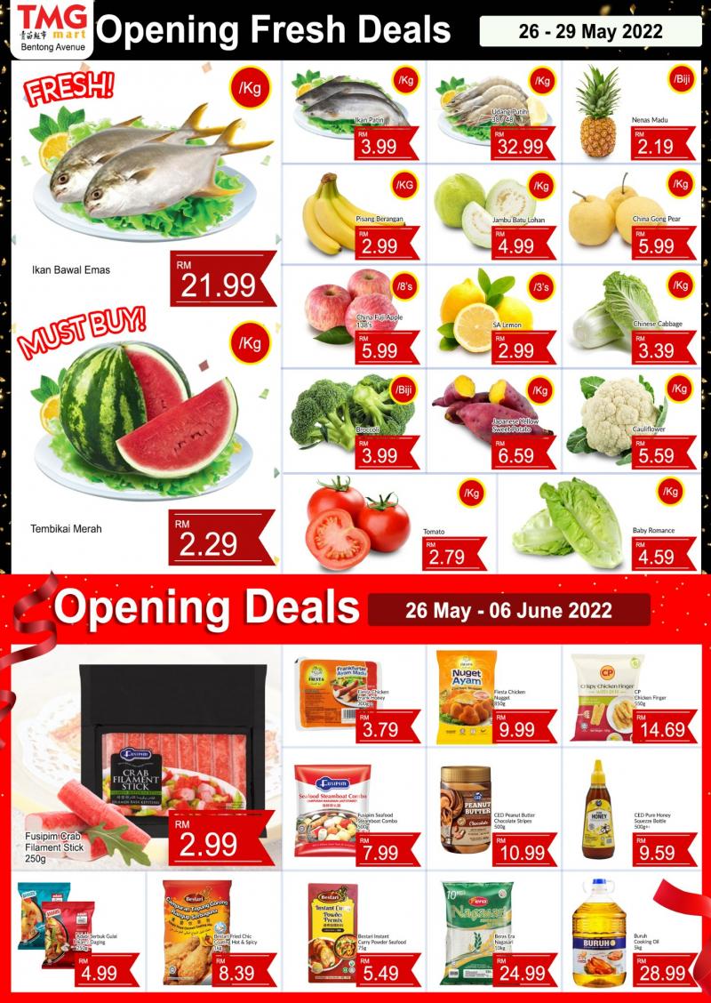 TMG Mart Bentong Avenue Opening Promotion (26 May 2022 - 6 June 2022)