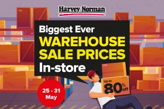 Harvey Norman Warehouse Sale Prices In-Store Promotion Up To 80% OFF (25 May 2022 - 31 May 2022)