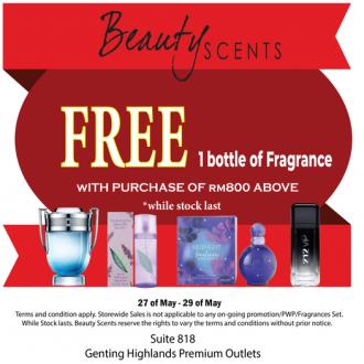 Beauty Scents Special Sale at Genting Highlands Premium Outlets (27 May 2022 - 29 May 2022)