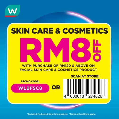 Watsons Cosmetics Sale Up To 50% OFF (26 May 2022 - 1 June 2022)