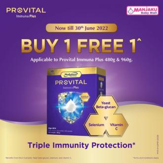 Manjaku Provital Immuna Plus Buy 1 FREE 1 Promotion (valid until 30 June 2022)