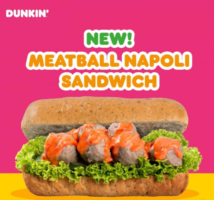 Dunkin Meatball Napoli Sandwich