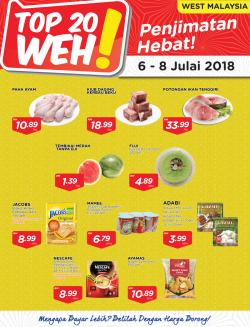 MYDIN TOP 20 WEH Promotion at West Malaysia (6 July 2018 - 8 July 2018)