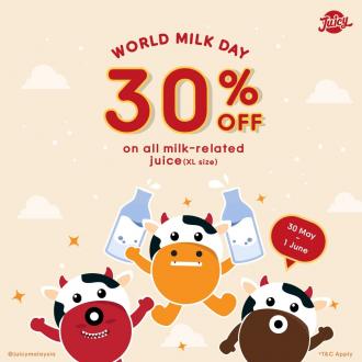 JUICY World Milk Day 30% OFF Promotion (30 May 2022)
