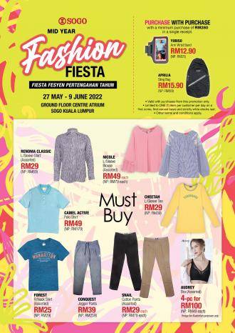 SOGO Kuala Lumpur Mid Year Fashion Fiesta Sale (27 May 2022 - 9 June 2022)