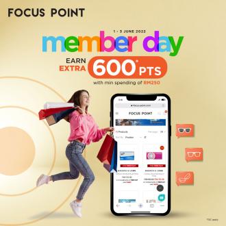 Focus Point Online Store Member Day Promotion (1 June 2022 - 3 June 2022)