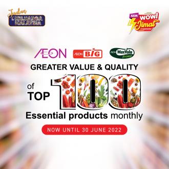 AEON BiG Top 100 Essential Products Promotion (valid until 30 June 2022)