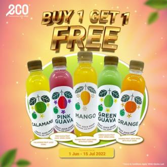 EcoShop Buy 1 FREE 1 Fruit Juice Promotion (1 June 2022 - 15 July 2022)