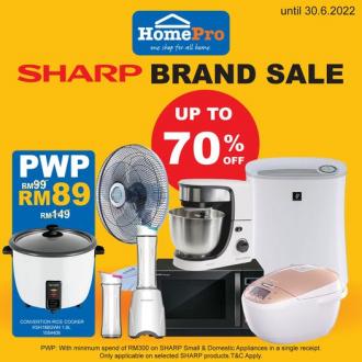 HomePro SHARP Brand Day Sale Up To 70% OFF (valid until 30 June 2022)