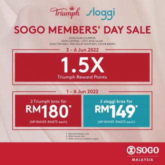 SOGO Members Day Triumph & Sloggi Sale (1 June 2022 - 6 June 2022)