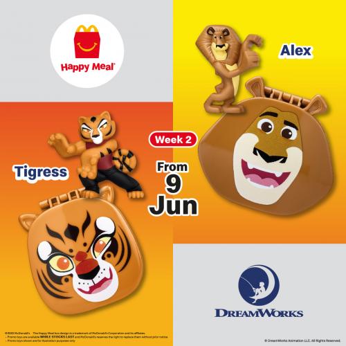 McDonald's Happy Meal FREE Dreamworks Family Favourites Toys Promotion (2 June 2022 - 29 June 2022)
