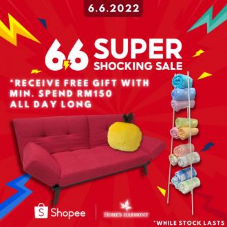 Home's Harmony Shopee 6.6 Super Shocking Sale Promotion (6 June 2022)