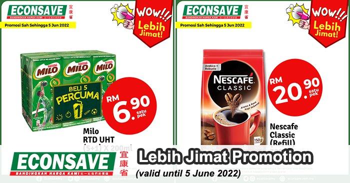 Econsave Lebih Jimat Promotion (valid until 5 Jun 2022)