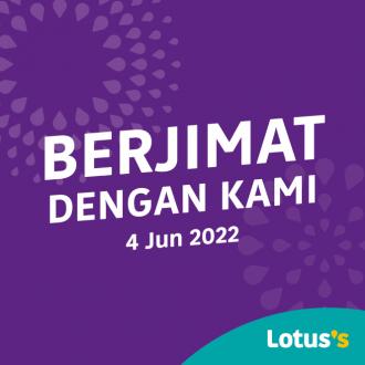 Tesco / Lotus's Berjimat Dengan Kami Promotion published on 4 June 2022