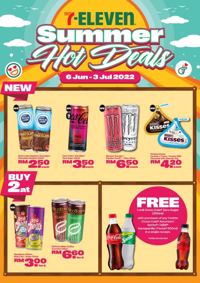 7 Eleven Summer Hot Deals Promotion Catalogue (6 June 2022 - 3 July 2022)