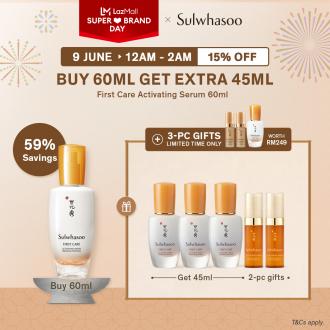 Sulwhasoo Lazada Super Brand Day Promotion (9 June 2022)