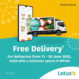Tesco / Lotus's Online FREE Delivery Promotion (11 June 2022 - 30 June 2022)